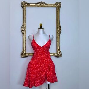 Sportsgirl Red Floral Mini Dress